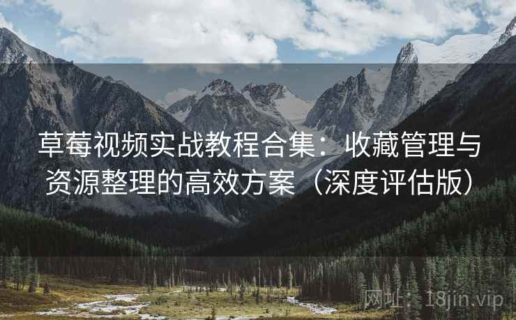 草莓视频实战教程合集：收藏管理与资源整理的高效方案（深度评估版）