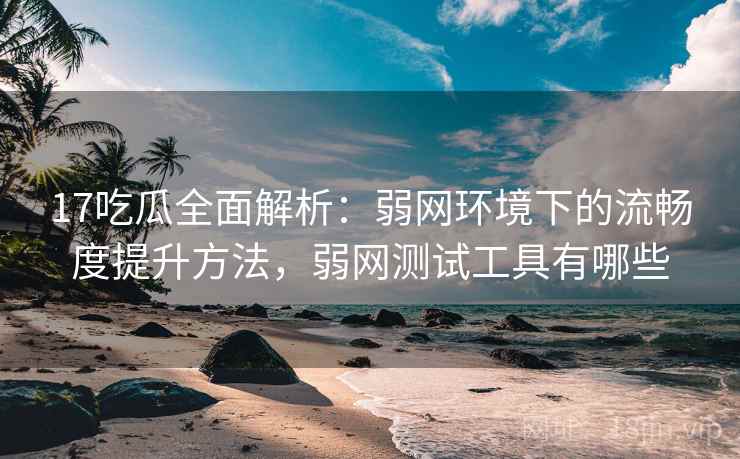 17吃瓜全面解析：弱网环境下的流畅度提升方法，弱网测试工具有哪些