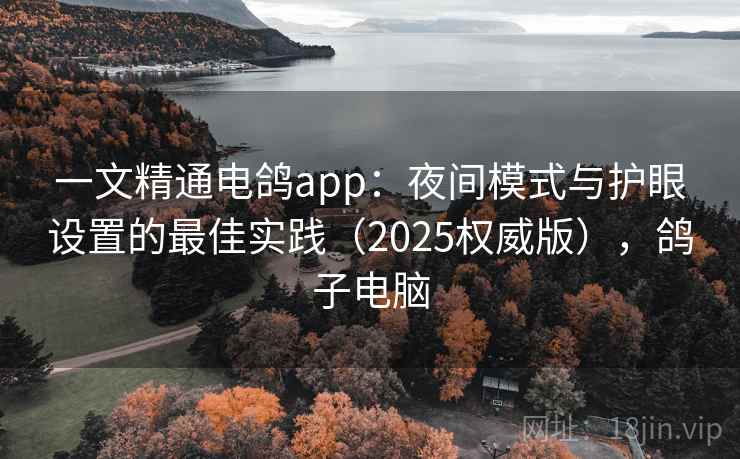 一文精通电鸽app：夜间模式与护眼设置的最佳实践（2025权威版），鸽子电脑