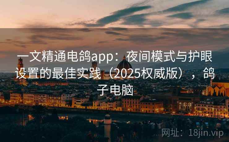 一文精通电鸽app：夜间模式与护眼设置的最佳实践（2025权威版），鸽子电脑