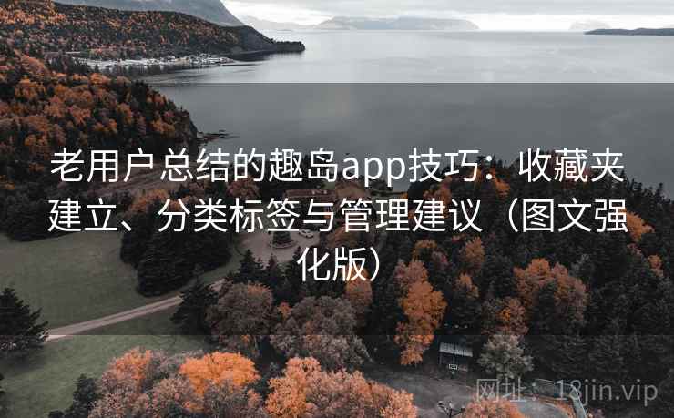 老用户总结的趣岛app技巧：收藏夹建立、分类标签与管理建议（图文强化版）