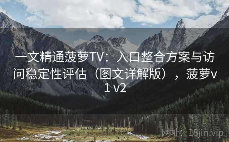 一文精通菠萝TV：入口整合方案与访问稳定性评估（图文详解版），菠萝v1 v2