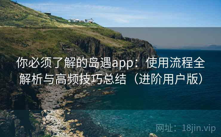 你必须了解的岛遇app：使用流程全解析与高频技巧总结（进阶用户版）