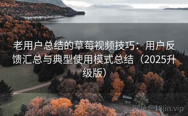 老用户总结的草莓视频技巧:用户反馈汇总与典型使用模式总结(2025升级版) 老用户总结的草莓视频技巧:用户反馈汇总与典型使用模式总结(2025升级版)